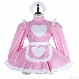 Heavy PVC sissy maid dress cross dressers Tailor-made241x
