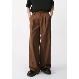 Men's Pants Spring Casual Simple Trousers Men Bottom Fashion Retro Loose Straight High Street Wide-leg Long Male Clothes