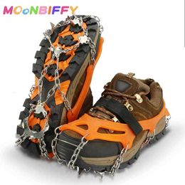 Crampons 8 Teeth Steel Ice Gripper Spike for Shoes Anti Slip Climbing Snow Spikes Cleats Chain Claws Grips Boots Cover p230714
