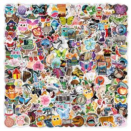 Kids Toy Stickers Random 1000 Pcs Anime Cartoon Animals VSCO Girl on Laptop Skateboard Guitar Bicycle Car Graffiti Decal 230714