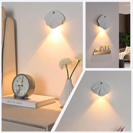 Wall Lamp 2023 Magnetic Charging LED Intelligent Human Body Induction Indoor Room Decor Light Punch-free TYPE-C Lights