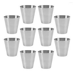 Mugs Stainless Steel Glass Party Cocktail Juice Cups Beer Mug Water Shatterproof Reusable Drinking Beverage