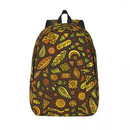 Backpack Student Bag Cartoon Tribal Elements Parent-child Lightweight Couple Laptop