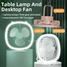 Electric Fans 1200mAn Portable Cooling Fan Rechargeable Mini Desk Fan Home Camping Ceiling Air Cooler Conditioner Cooling Appliances R230715