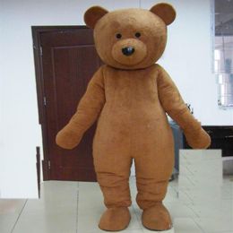 2019 Factory Outlets brown colour plush teddy bear mascot costume for adults to wear for 277h