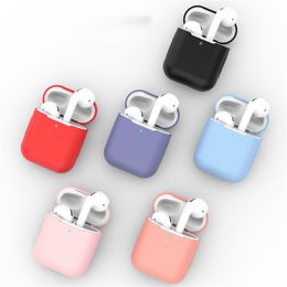Silicone Case for Airpods 1 2 Wireless Earphone Earbuds Cover Accessories Soft Silicon Protective Funda Shell For Airpods Capa