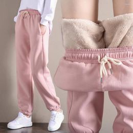 Women's Pants Women Winter Warm Leggings Thick Trousers Fleece Plus Size Long Thicken Fashion Casual Soild Colour