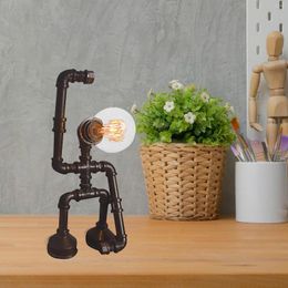 Table Lamps Outdoor Led Rope Lights Christmas Retro Lamp Industrial Steam Punk Loft Style Rustic Metal Blinking String