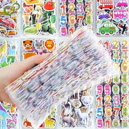 Kids Toy Stickers Cartoon 50 Sheets 3D Puffy Bulk Toys for Children Birthday Christmas Year Gifts Boys Girls 230714