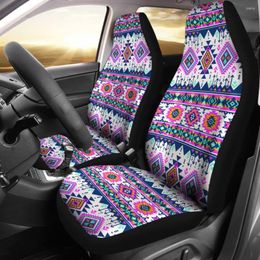 Car Seat Covers Pink Aztec Pack Of 2 Universal Front Protective Cover