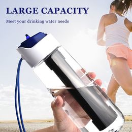 Water Bottles Outdoor Filtration System For Drinking Water Purifier Emergency Life Portable Survival Water Filter Bottle For Hiking Camping 230715