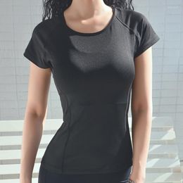 Active Shirts Women's Dry Quick Breathable Gym Yoga T Women Sport Tee Fitness Running Short Sleeve Tops Workout Training Cloth