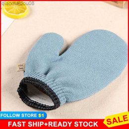 Double Sided Bath Gloves Tool Comfortable To Use Bathing Tools Exfoliator Double Sided Bath Gloves Exfoliator Body Massage Clean L230704