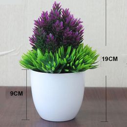 Decorative Flowers Artificial Succulents Green Plants Pine Needles Pineapple Potted Fake Bonsai Wedding Garden Home Living Room Decorations