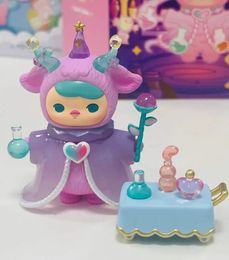 Blind box PUCKY Fairy Collaboration Action Figure Purple Magician Chemist Elf Baby Healing Bear Angle Pucky Figurine Love Heart Art Toy 230714