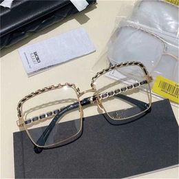 Sunglasses 2023 Ch Chen Weiting Fashion Womens Myopia Glasses Frame Plain Face Same Model 9550kajia New