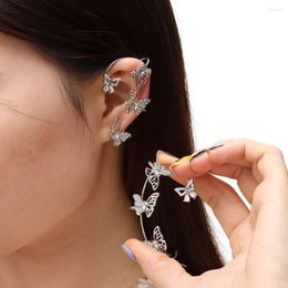 Backs Earrings Fashion Gift No Pierced Jewelry Party Rhinestones Ear Cuff Non Piercing Tragus Wrap