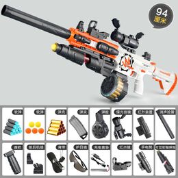 Sand Play Water Fun M416 Shell Ejection Soft Bullet Toy Gun EVA Sniper Rifle Auto Manual Shooting Large Capacity Drum Weapon Boys CS Gift 230714