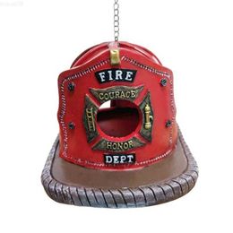 Garden Decorations Outdoor Hangable Birdhouse Vintage-Style Firefighter Outdoor Decor Decorative Bird House For Yard And Garden Decoration Hangable L230715