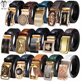 High Quality Mens Belts Black Brown Blue White Green Leather Straps Casual Gold Automatic Buckles Waistband Belt for Men Wedding L230704