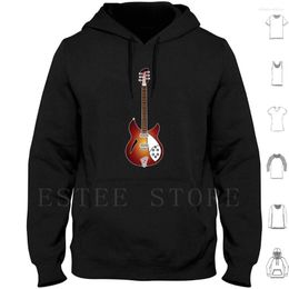 Men's Hoodies 330 Long Sleeve Guitar Headstock Tuning String Music Neck Country Indie Alternative Harrison Aquire Waters