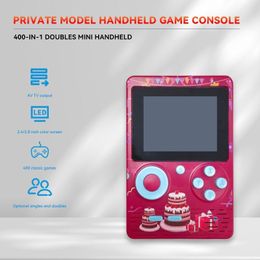 Portable Game Players 400 IN 1 Retro Video Game Console Handheld Game Player Portable Pocket TV Game Console AV Out Mini Handheld Player for Kids Gift 230714
