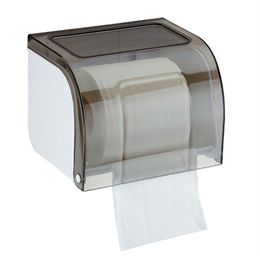 Fast Wall mounted Bathroom Roll Paper Holder Waterproof Plastic Toilet Tissue Box208h