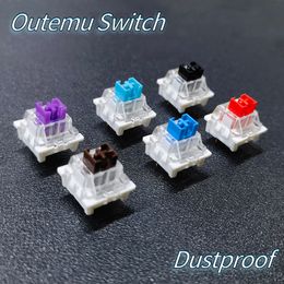 Keyboards Dustproof Outemu Switch for Mechanical Gamer Keyboard Axis Blue Red Brown RGB 3pin Linear Clicky Tactile MX Switches Game Axis 230715