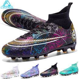 Dress Shoes Quality Football Boots For Men Wholesale High Top Teenager Cleats TF/AG Soccer Shoes Kids Turf Futsal Training Sneaker EUR33-46# 230714