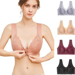 Women's Shapers M-5XL Underwear Front Closure Bras Women Plus Size Seamless Push Up Brassiere Vest Top Sexy Bra