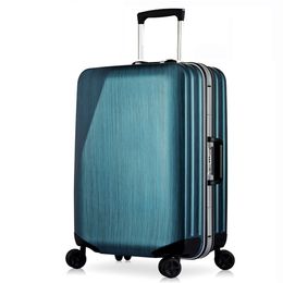 custom Calfskin French Handmade bags Pattern Travel Carry on cabin initial suitcase valise alu alloy holiday trolley Luxury luggage air box trunk open strong Colour