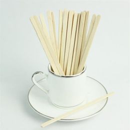 5000 Pieces 14cm Disposable Natural Wood Coffee Stirrers 5 5 Wooden Stir Popsicle Cupcake Sticks Cafe Coffee Shop 224C