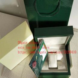 Factory Supplier beautiful Green Watch Original Box Papers Card Purse Gift Boxes Handbag 185mm 134mm 84mm 116610 116660 116710 Wat279i