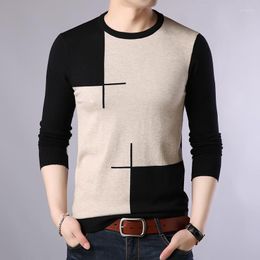 Men's Sweaters Knitted Sweater Men Pullover Fashion Male Clothing Casual Breathable Slim Fit Man Asian Size 4XL