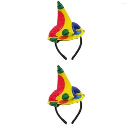 Bandanas Clown Hat Headband Creative Hair Clasp Party Decor Adorable Hairband Stage Performance Prop Delicate Hoops