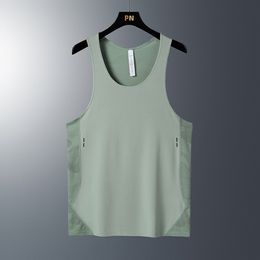 Men's Tank Tops Outdoor Fitness Sports Vest Summer Fitness Clothes Running Training Clothes Elastic Breathable Quick Dry Sleeveless T-shirt 230714