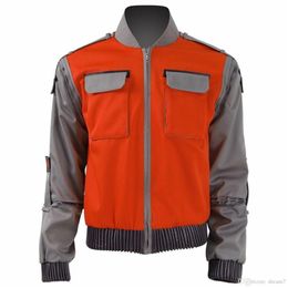 Retour vers le futur Marty Mcfly Veste Costumes Cosplay Manteau Adulte286s