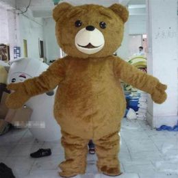 High quality Teddy Bear Mascot Costume Cartoon Fancy Dress fast Adult Size270h