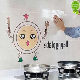 New Transparent Kitchen Wall Sticker Self Adhesive Wallpaper Stove High Temperature Oilproof Kitchen Tile Stickers Home Decor 60x90