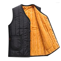 Men's Vests Winter Coats Fleece Vest Male Casual Thick Waistcoats Spring Autumn Fit Men Outerwear