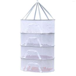 Storage Boxes Mesh Clothes Bag Wardrobe Organiser Foldable Drying Hanging Basket Dryer Net For Household Management