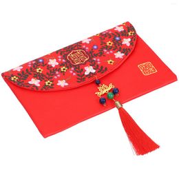 Gift Wrap Fabric Chinese Style Red Packet Money Wedding Envelope Lucky Hong Bao Decorative Envelopes