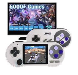 Portable Game Players SF2000 Mini Video Game Portable Game Kid Player Built In 6000 Games 3 Inch Retro Handheld Game Console for SNES/NES/GBA/GB/MAME 230715