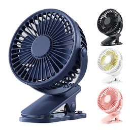 Other Home Garden USB Rechargeable Table Fan Clip-on Type Portable Mini Desk Fan 360 Degree Rotation Adjustable Clip-on Fan For Student Dormitory 230714