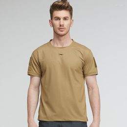 Men's T Shirts Spot Outdoor Military Fan T-shirt Summer Quick Dry Light Short-sleeved Special Forces Large Size Training