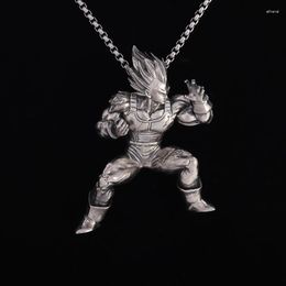 Pendant Necklaces Monkey King Necklace Men's Fashion Charm Trend Anime Warrior Jewellery Gift