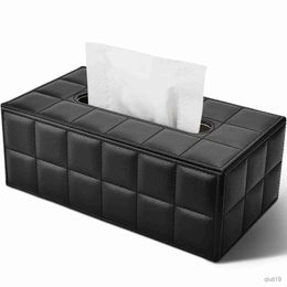 Tissue Boxes Napkins PU Leather Home / Office / Car Cosmetic Tissue Box Cover Napkin Handkerchief Holder Case 25 x 14 x 9.5CM R230715