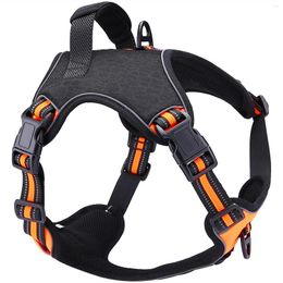 Dog Collars Pet Outdoor Reflective Chest Strap Large MediumDogs Breathable Back Explosion-proof Punch Walking Traction Harness