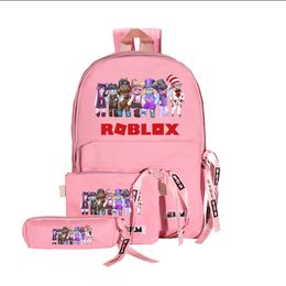 Okul çantaları 3 parça/set su geçirmez çocuk okul çantası erkekler ve kızlar için okullar için okul sırt çantası çocuklar için okul çantası mochila bebek 230714