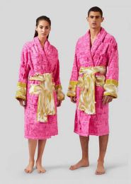 High Quality Cotton Men Women Bathrobe Sleepwear Long Robe Designer Letter Print Couples Sleeprobe Nightgown Winter Warm Unisex CHG2307158